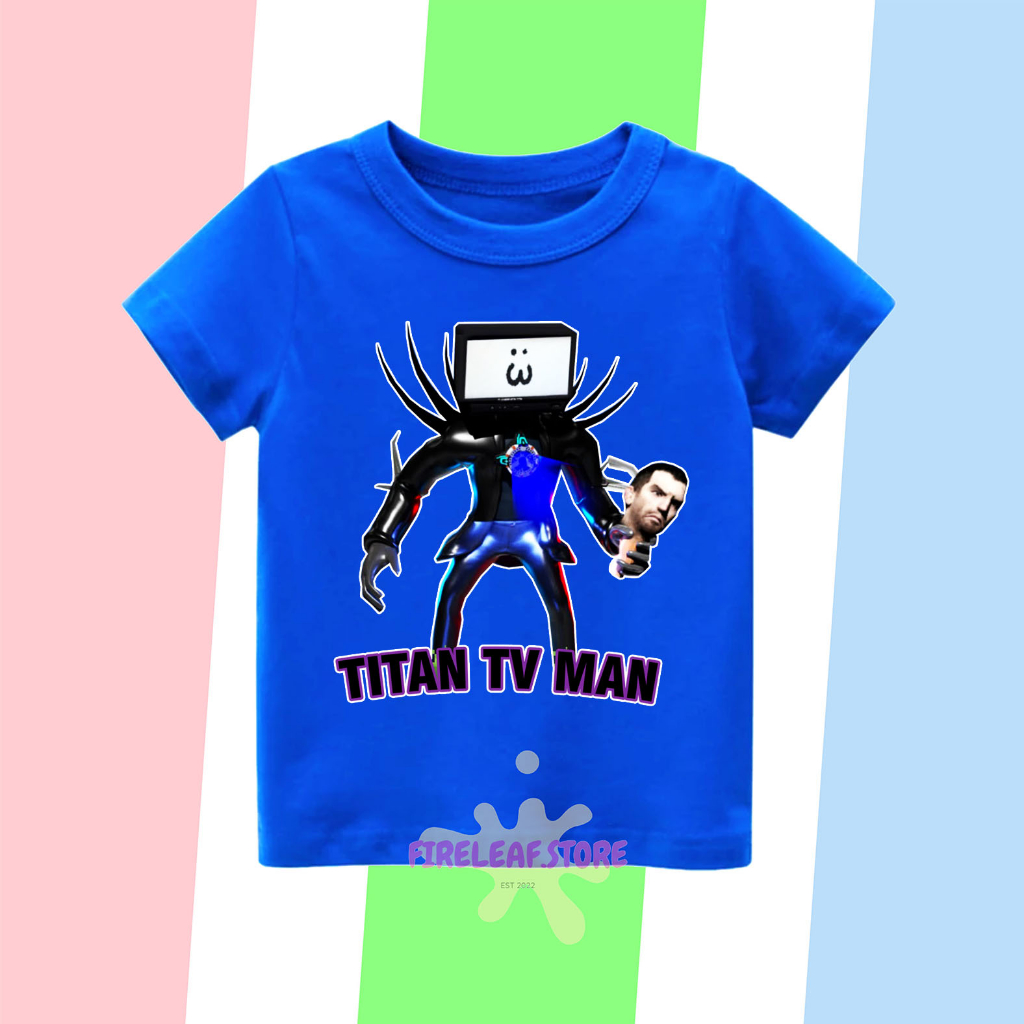 ใหม่ล่าสุด-titan-tv-man-เสื้อยืดลําลอง-แขนสั้น-พิมพ์ลาย-unisex-วัสดุพรีเมี่ยม-สําหรับเด็ก