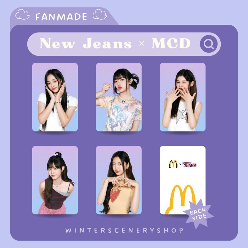 photocard-กางเกงยีนส์-x-mcd0nalds-โฟโต้การ์ด-แฮนด์เมด-รับสมาชิกทุกคน-ทิวทัศน์ฤดูหนาว