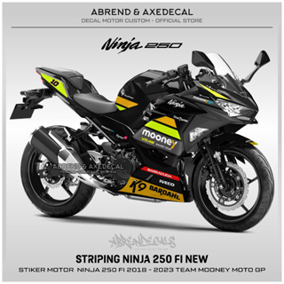 สติกเกอร์ NINJA 250 FI NEW 2018-2023 TEAM MOONEY VR46 RACING LIVERY KAWASAKI NINJA FI ออกแบบใหม่ ปรับแต่งได้ พร้อมส่ง