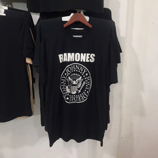 เสื้อยืด พิมพ์ลาย Ramones BAND HEY HO LETS GO BACKPRINT (ของแท้ MERCHANDISE)