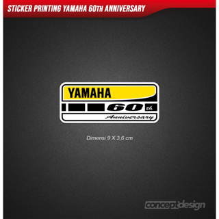 สติกเกอร์ครบรอบ 60 ปี สําหรับ Yamaha