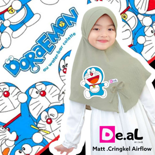 Arjuna Instant HIJAB CRINKLE Antem DORAEMON ORI DE.AL HIJAB