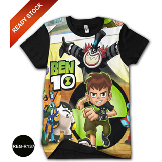 เสื้อยืด พิมพ์ลายการ์ตูน Ben 10 Alien Force สําหรับเด็ก REG-R137