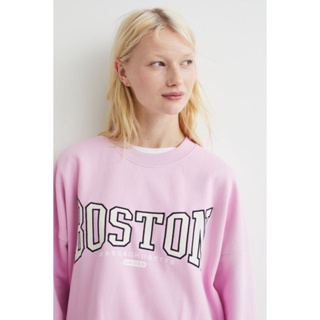 H&m BOSTON เสื้อกันหนาว สีชมพู