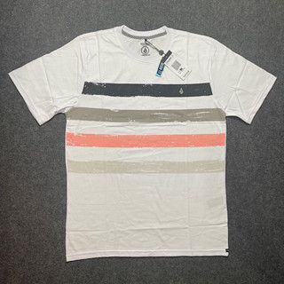 VOLCOM เสื้อยืด พิมพ์ลาย PUTIH Amd 768 Surf White สําหรับผู้ชาย