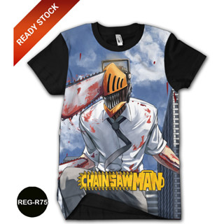 เสื้อยืด พิมพ์ลายอนิเมะ Chainsaw Man 3 มิติ สําหรับเด็ก REG-R75