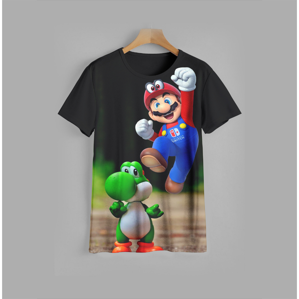 เสื้อยืด-พิมพ์ลาย-super-mario-7-super-mario-7-สําหรับเด็กผู้หญิง-และผู้ชาย
