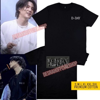 เสื้อยืด ลายโลโก้ Suga Bts AgustD D-DAY สไตล์เกาหลี พร้อมกล่อง (โลโก้ D-DAY)