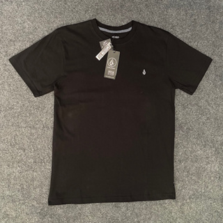 Hitam Amd 010 VOLCOM เสื้อยืด ปักลาย สีดํา สําหรับผู้ชาย