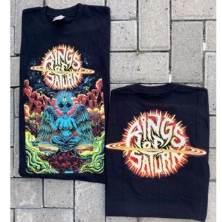 เสื้อยืดลําลอง แขนสั้น พิมพ์ลายวงดนตรี Rings OF SATURN สําหรับผู้ชาย