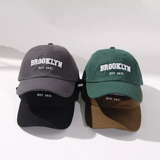 หมวกเบสบอล ผ้าฝ้าย ปักลาย BROKLYN EST 1631 สําหรับผู้ชาย และผู้หญิง