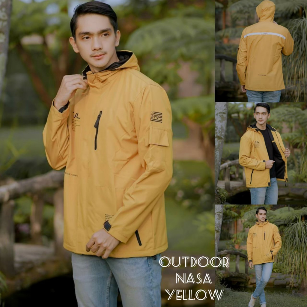 เสื้อแจ็กเก็ต-nasa-สีเหลือง-nasa-outdoor-jacket-nasa-simple-parka-jacket-original-mountain-jacket-เสื้อแจ็กเก็ตฮู้ด-ภูเขา-สําหรับผู้ชาย