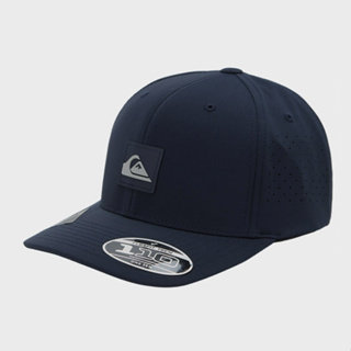 Quiksilver Adapted Flexfit 110 หมวกแก๊ป สีฟ้า ของแท้