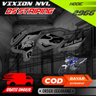 2966 Vixion NVL Vixion Lighting LisT Red Bull Striping สติกเกอร์