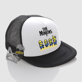 Snapback Jaring Distro Hat/Snapback Trucker Hat - Minions The beatles หมวกโลโก้ รุ่นใหม่ล่าสุด คุณภาพพรีเมี่ยม ST076