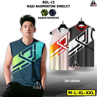 เสื้อกีฬาแบดมินตัน พิมพ์ลายโลโก้ Bsl 13 สําหรับผู้ใหญ่