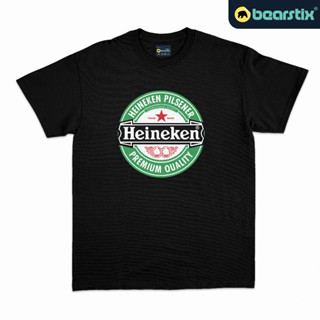 Bearstix เสื้อยืดลําลอง แขนสั้น พิมพ์ลาย Heineken Kaos Distro สําหรับผู้ชาย และผู้หญิง