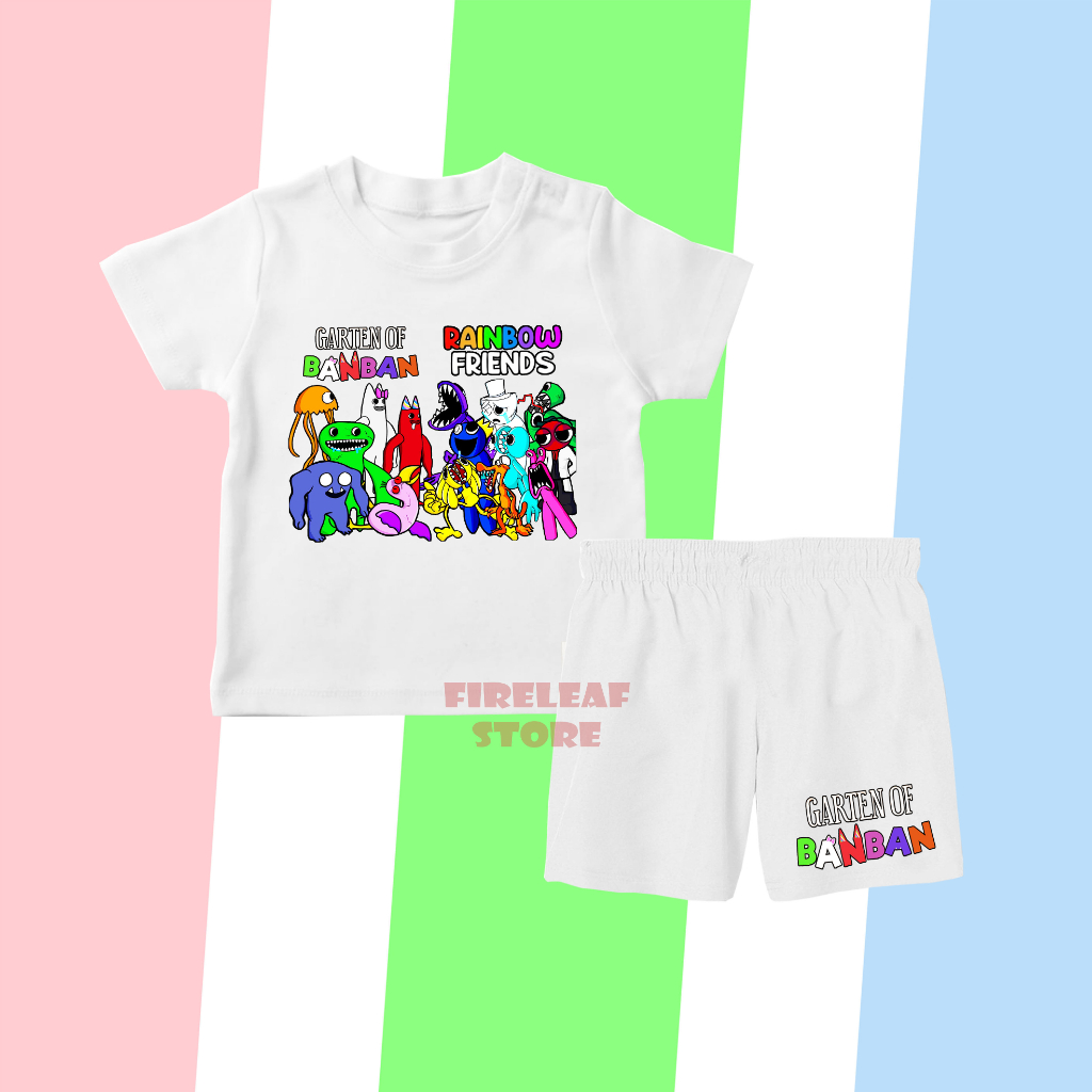 เสื้อยืด-พิมพ์ลาย-garten-of-banban-x-rainbow-friends-วัสดุพรีเมี่ยม-สําหรับเด็ก