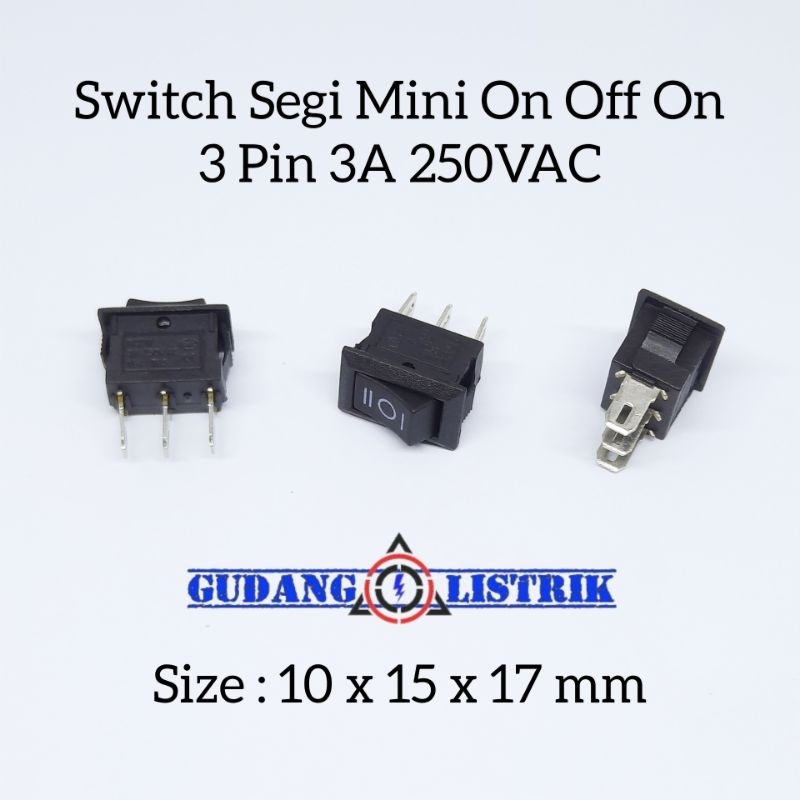 สวิตช์โยก Mini On Off On 3 Pin 3A 250V 3 Way Faceted Switch | Shopee ...