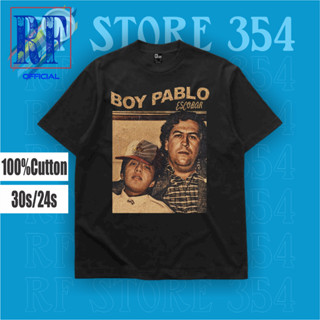 Putih เสื้อยืด | เสื้อยืด Kaos Baju BOY PABLO ESCOBAR สีขาว สําหรับผู้ชาย ผู้หญิง