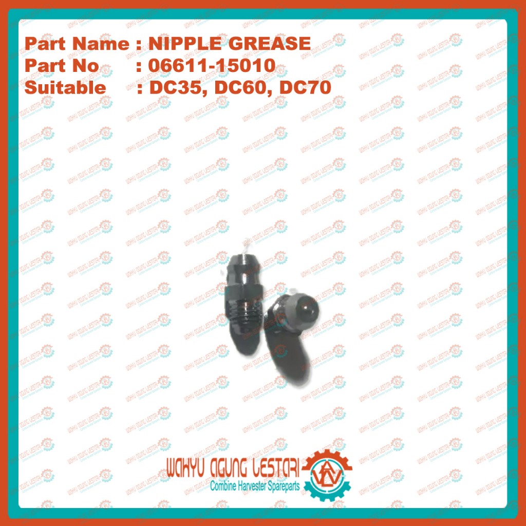 จาระบี / GREASE 0661115010 NIPPLE GREASE KUBOTA DC35 DC70 DC60