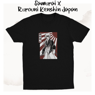 เสื้อยืด Rurouni Kenshin Japan Sun Anime Samurai X K0323