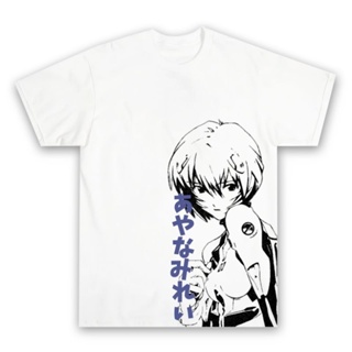 Aftereight.id - EVANGELION REI AYANAMI เสื้อยืด พิมพ์ลายอนิเมะ STREETWEAR | เสื้อยืดเพื่อความสวยงาม