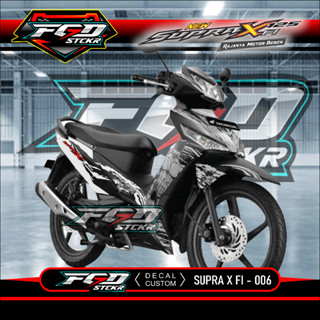 สติกเกอร์ ลายกราฟฟิค Supra X 125 Fi Modif Keren Supra X 125 Fi 006