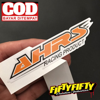 สติกเกอร์ พิมพ์ลาย AHRS แบบเคลือบเงา สําหรับติดตกแต่งหมวกกันน็อค รถจักรยานยนต์ รถยนต์