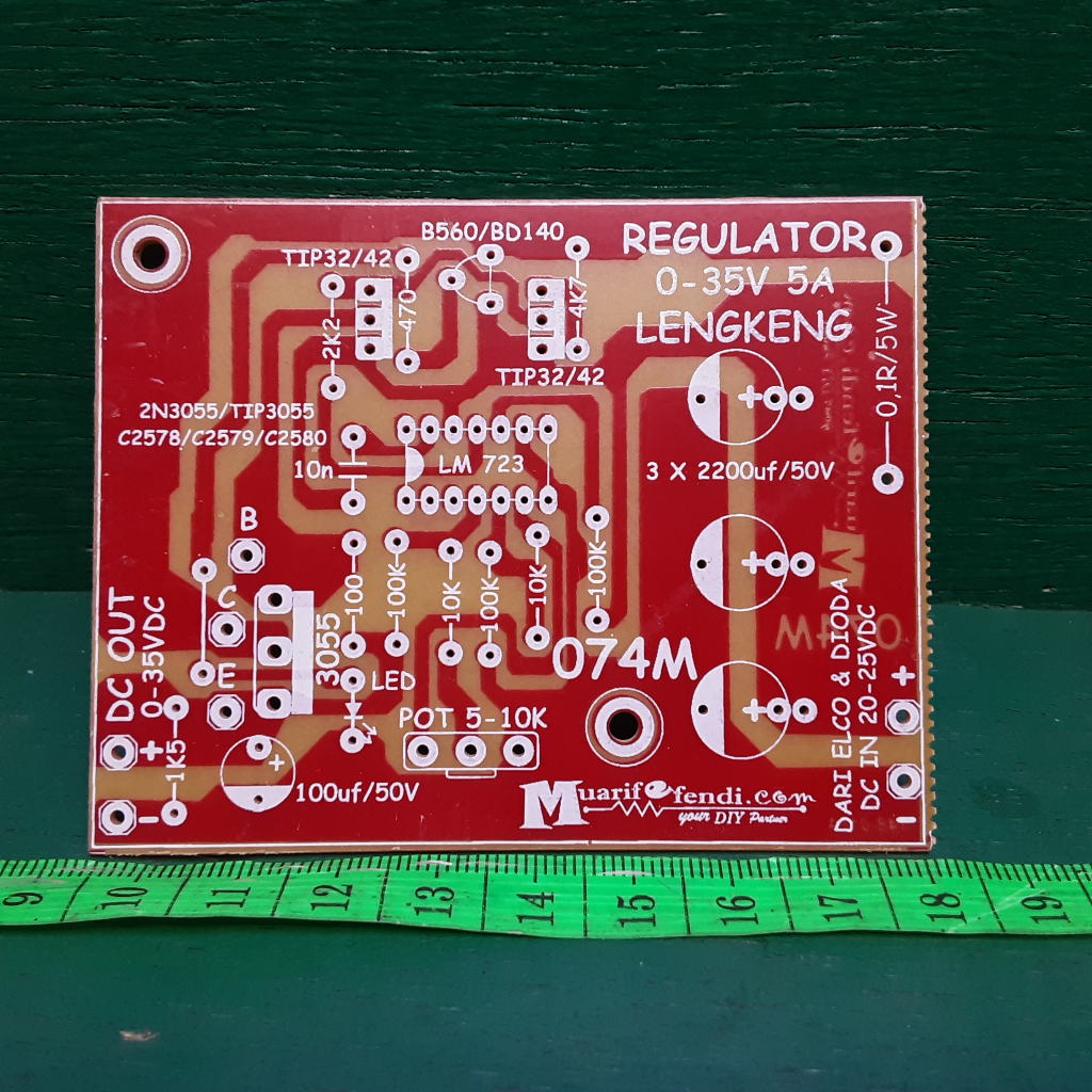 ตัวควบคุม Pcb LM723 0-35 โวลต์ 5 แอมแปร์สิงห์ | Shopee Thailand