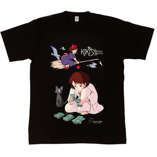 เสื้อยืด พิมพ์ลายการ์ตูน Ghibli Studios Series