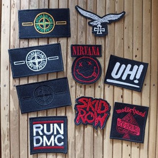 Nirvana run dmc stone islandd แผ่นแพทช์เย็บปักถักร้อย คุณภาพดี ขนาดเล็ก