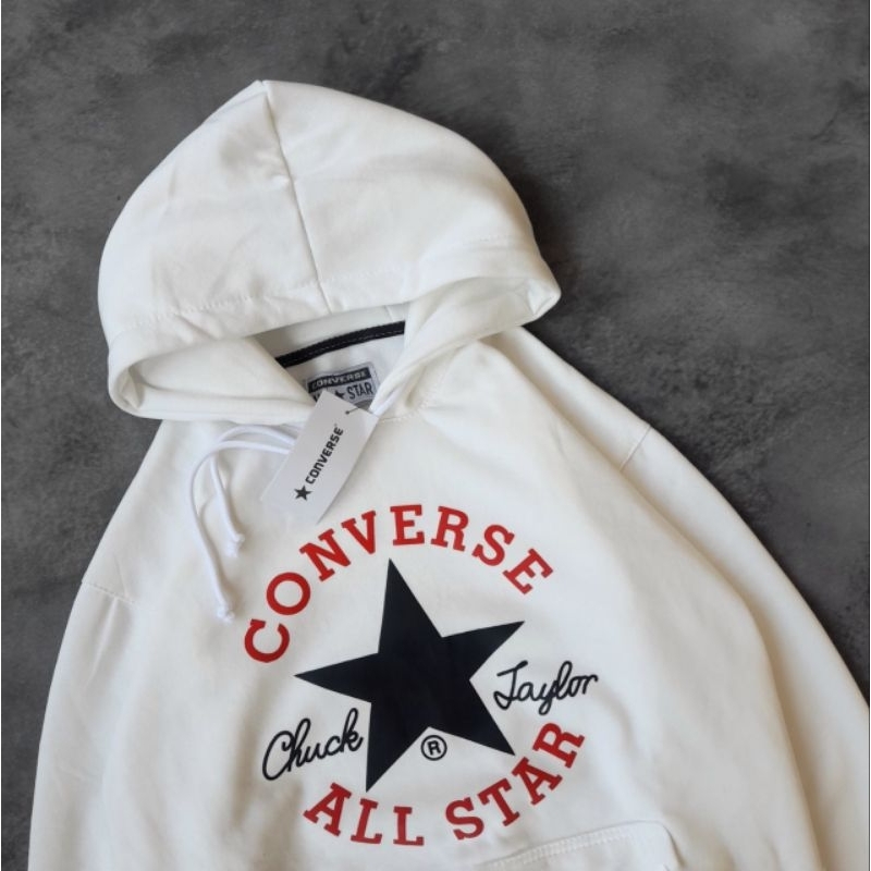 เสื้อแจ็กเก็ตกันหนาว-มีฮู้ด-ลายโลโก้-converseallstar-คุณภาพดี