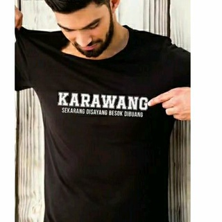 เสื้อยืด ลาย Karawang Funny Words