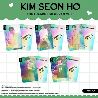 Kim SEON HO HOLOGRAM โฟโต้การ์ด 2 ด้าน ด้านหน้าและด้านหลัง