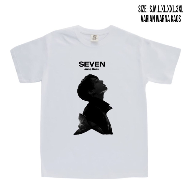 เสื้อยืด-พิมพ์ลายรูปภาพ-bts-jungkook-seven-สไตล์เกาหลี