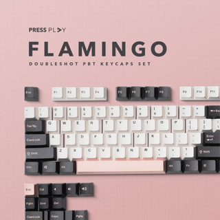 Flamingo Doubleshot PBT ชุดปุ่มกดคีย์บอร์ด