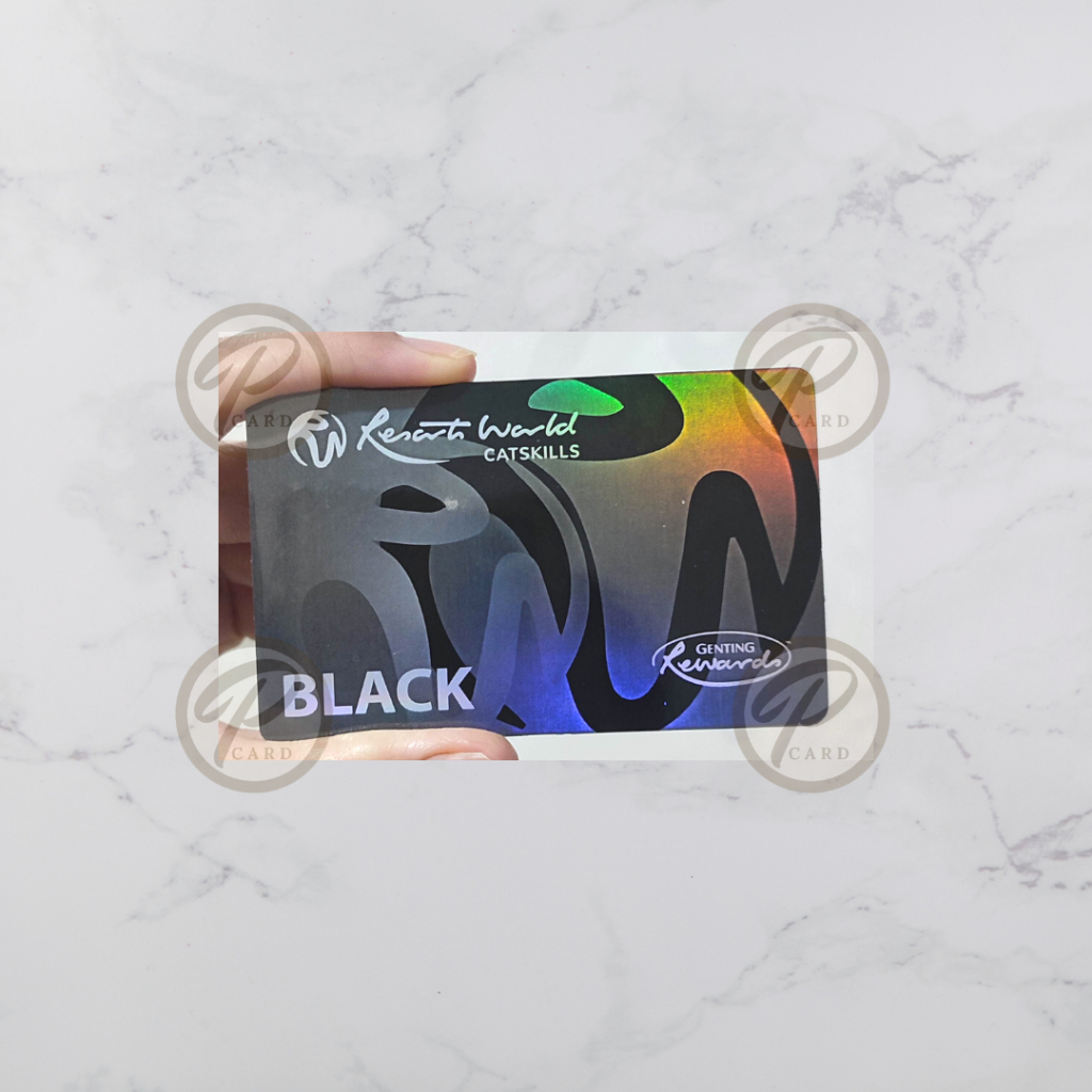[FAKE] Genting Black Hologram Card Sticker - Card Cover Skin Sticker ...
