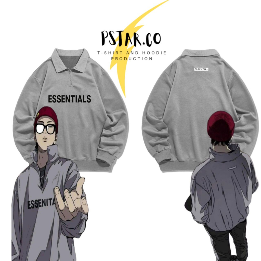 Jayjo Wind breaker Manhwa Outfit Halfzip Jacket | Shopee Thailand