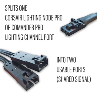 Corsair สายเคเบิลแยกสายไฟ 3pin 3wire สําหรับ Corsair RGB LED Strip