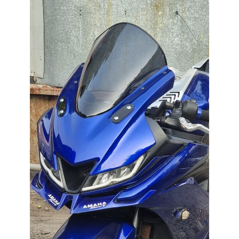 กระจกกันลม-sporty-yamaha-r15-type-v3-mra-amp-v3-เวียดนาม-แบบเต็มเจนอง-หนา-3-มม-ยางรายการ