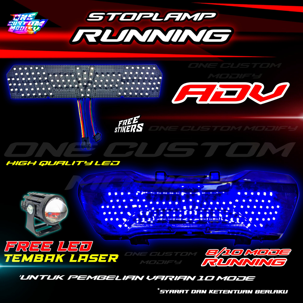 ไฟเบรกท้าย LED ADV 150 ADV 160 องศา อุปกรณ์เสริม สําหรับรถจักรยานยนต์ ...