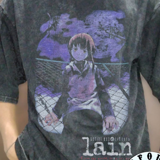 เสื้อยืด พิมพ์ลายการ์ตูนอะนิเมะอื่นๆ สไตล์วินเทจ โอเวอร์ไซซ์