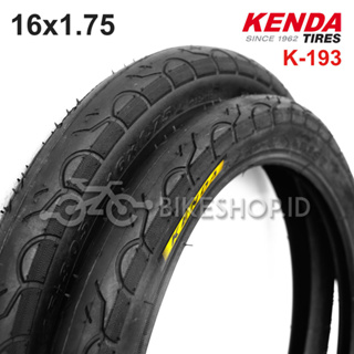 Kenda KWEST ยางล้อรถจักรยานมินเนี่ยน 16x1.75 พับได้ ขนาดเล็ก สีดํา BMX 16x1.75 K-193 | คุณภาพสูง