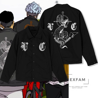 เสื้อแจ็กเก็ตกันลม ลายการ์ตูน Coach Sabbath Crew