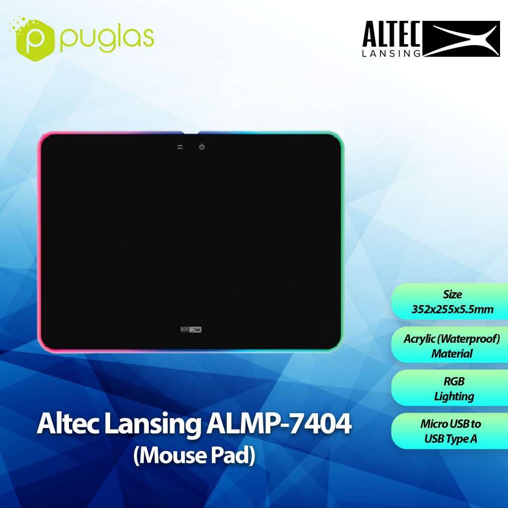 Altec Lansing ALMP-7404 แผ่นรองเมาส์สําหรับเล่นเกม RGB Micro USB เป็น ...