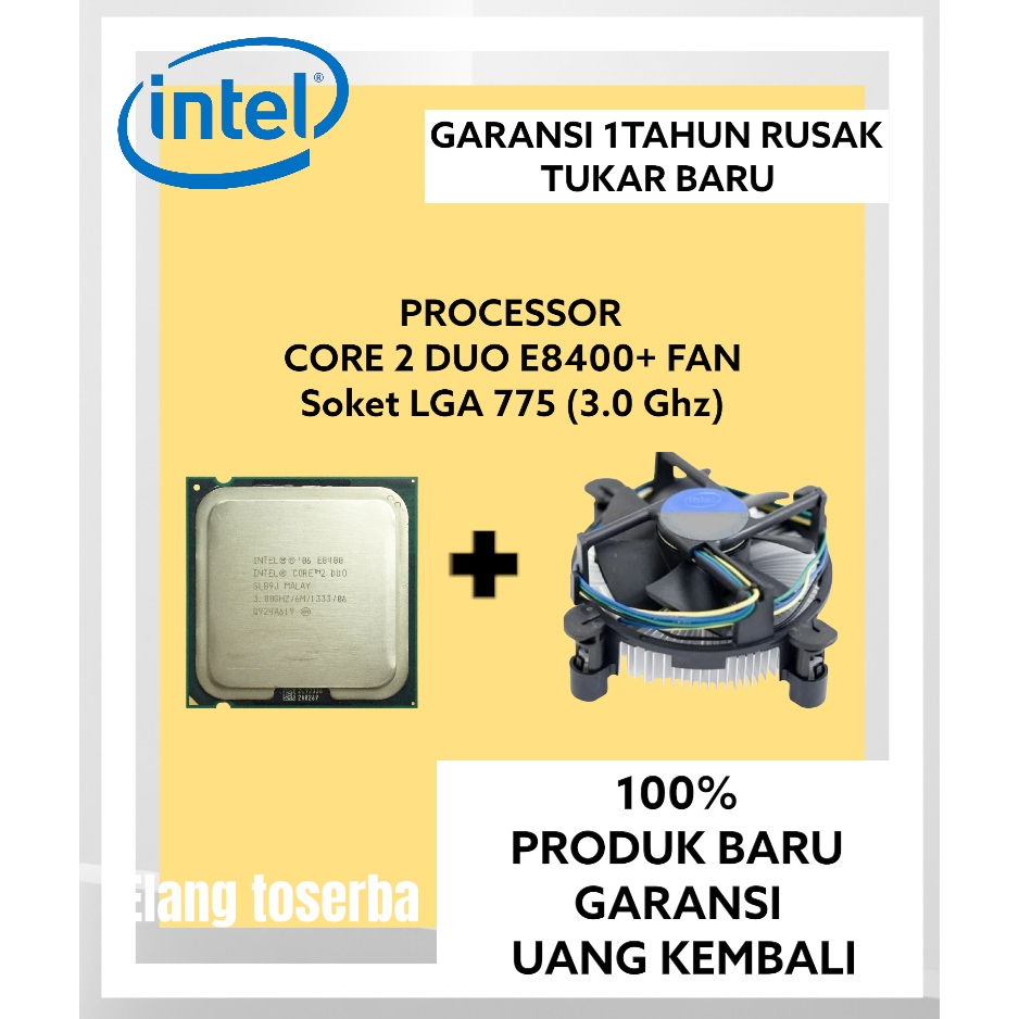ซ็อกเก็ตโปรเซสเซอร์ INTEL LGA 775 CORE 2 DUO E 8400 (3.0 GHZ) Shopee