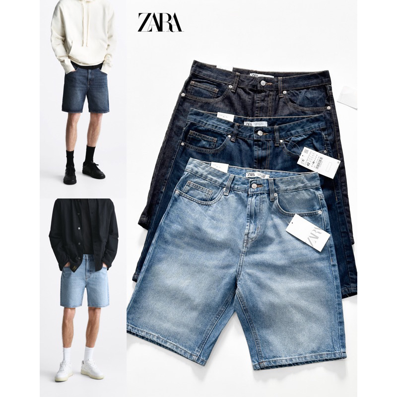 zara-กางเกงขาสั้น-สําหรับผู้ชาย