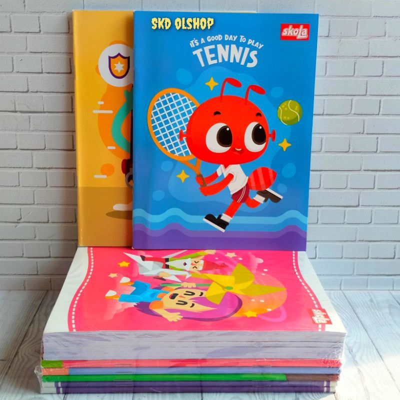 Skola Writing Book 38 Sheets/Sidu Character Striped Children 's School ...