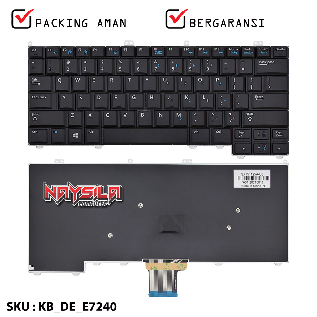 Touche De Clavier De Remplacement Pour Dell Latitude 7000, E7240, E7420, E7440 - Réf DE252 - Occasion